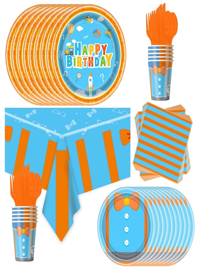 NF orange 81Pcs English Teacher Party Tableware Set English Teacher Party Decoration English Teacher Birthday Party Supplies - Image 1